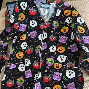 Halloween Long Sleeved Scrubs Jacket
